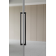 Deurgreep dubbel CASEY BIG BA416 L448 aluminium zwart textuur / mat zwart